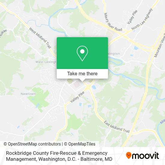 Rockbridge County Fire-Rescue & Emergency Management map
