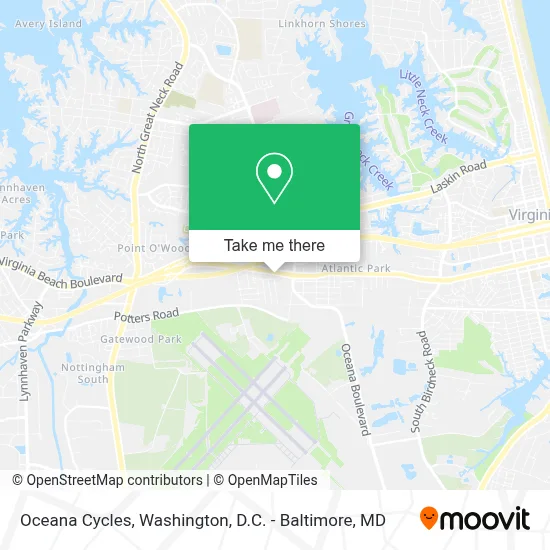 Oceana Cycles map