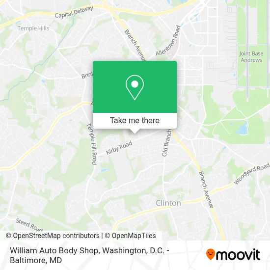 William Auto Body Shop map