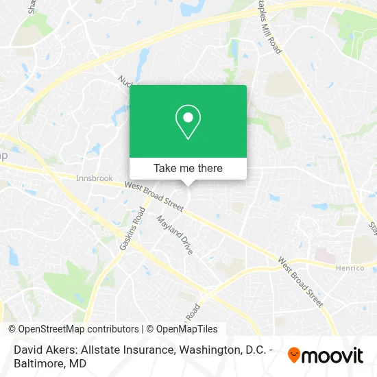 David Akers: Allstate Insurance map