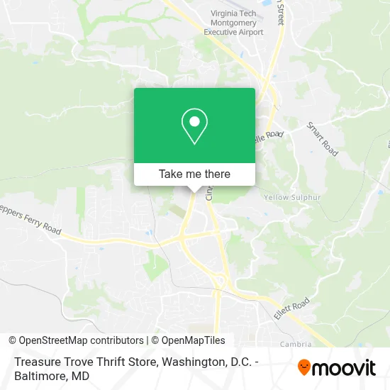 Treasure Trove Thrift Store map