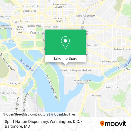 Spliff Nation Dispensary map