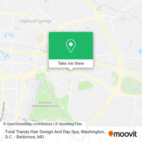 Total Trends Hair Design And Day Spa map