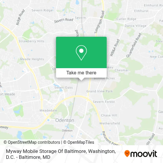 Myway Mobile Storage Of Baltimore map