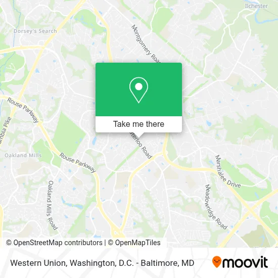 Western Union map