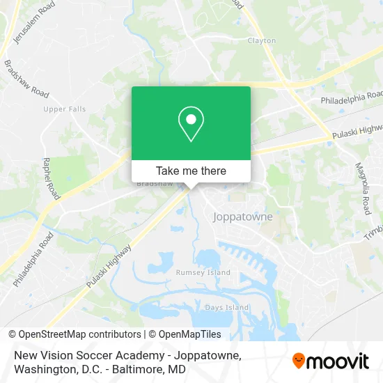 New Vision Soccer Academy - Joppatowne map