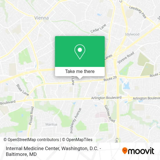 Internal Medicine Center map