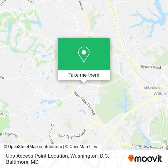 Ups Access Point Location map