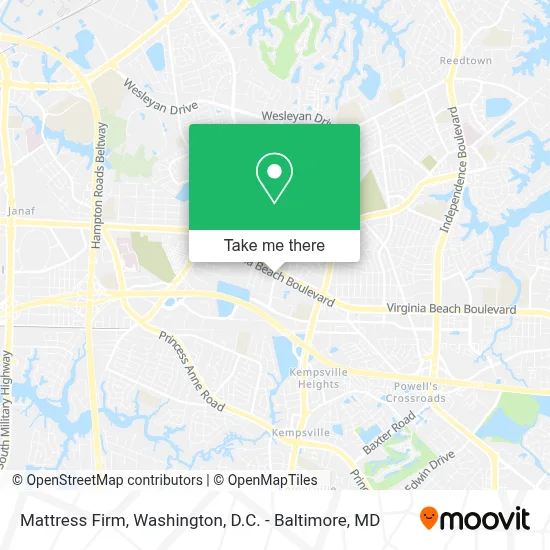 Mattress Firm map