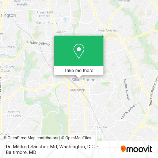 Dr. Mildred Sanchez Md map