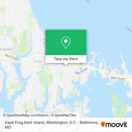 Vape Frog Kent Island map