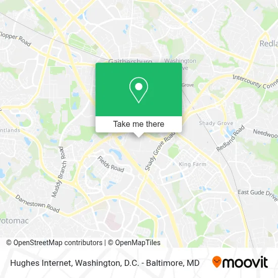 Hughes Internet map