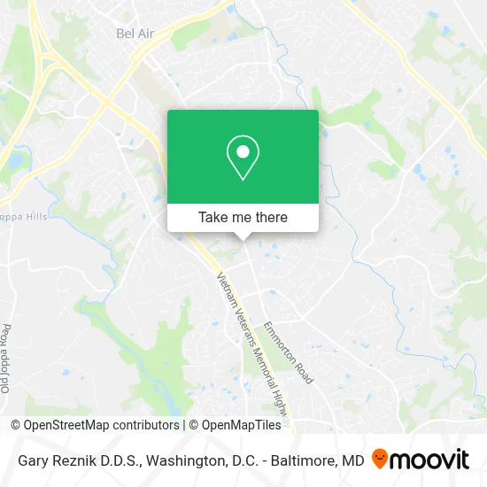 Gary Reznik D.D.S. map
