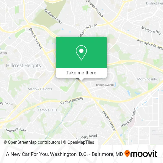 A New Car For You map