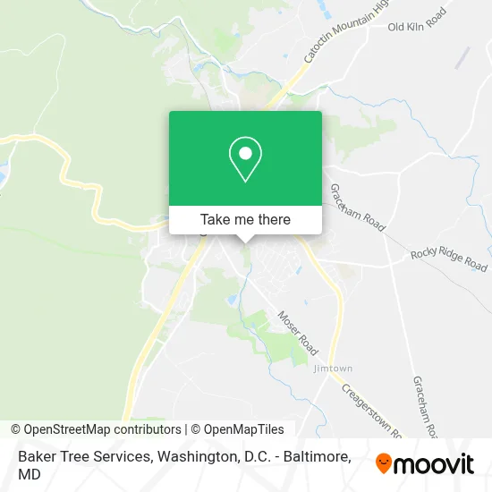 Baker Tree Services map