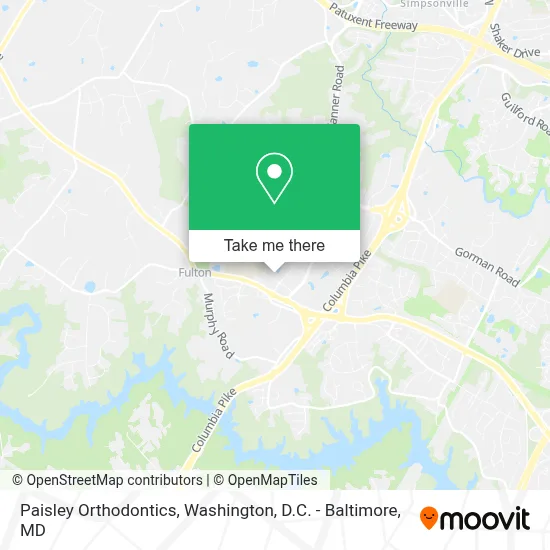 Paisley Orthodontics map