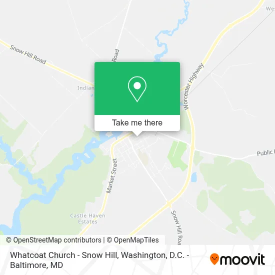 Whatcoat Church - Snow Hill map