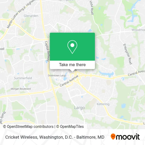 Cricket Wireless map