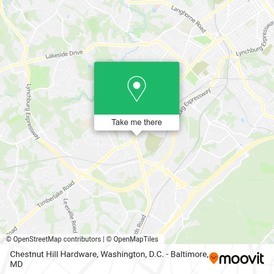 Chestnut Hill Hardware map