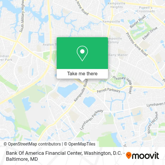 Bank Of America Financial Center map