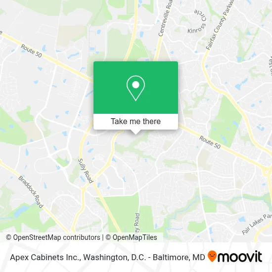 Apex Cabinets Inc. map