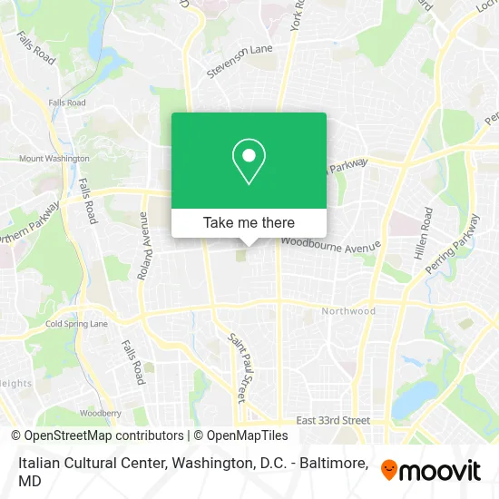 Italian Cultural Center map