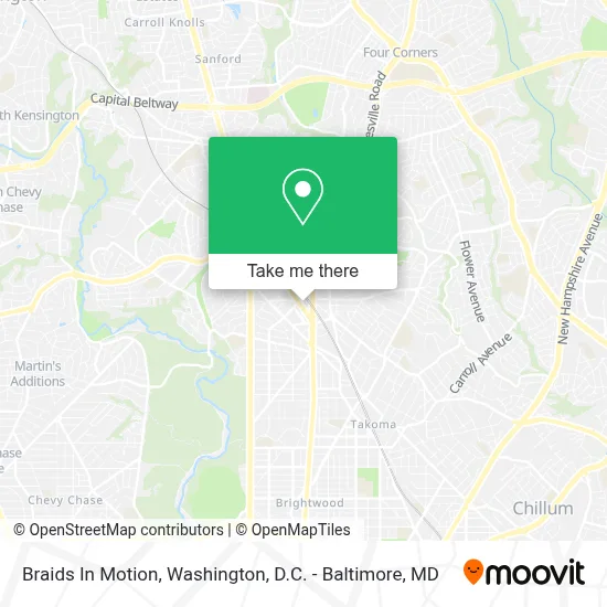 Braids In Motion map