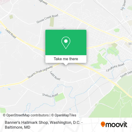 Banner's Hallmark Shop map
