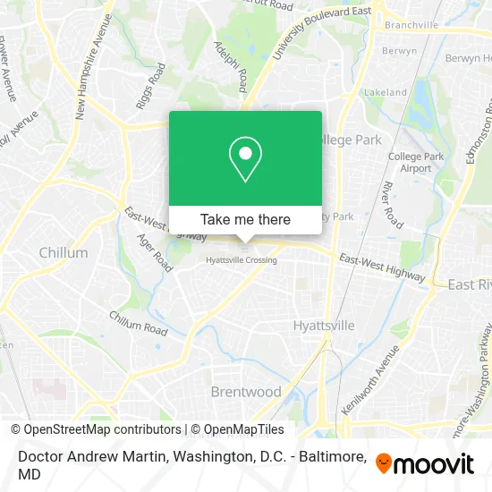 Doctor Andrew Martin map