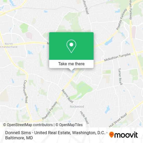 Donnell Sims - United Real Estate map