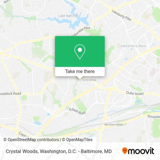 Crystal Woods map