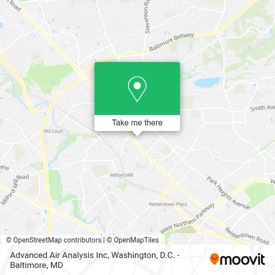 Advanced Air Analysis Inc map