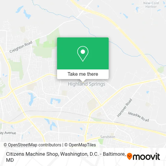 Citizens Machine Shop map