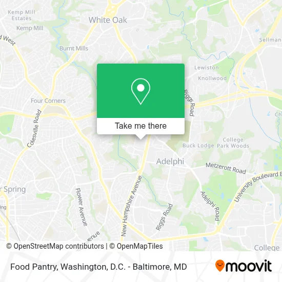 Food Pantry map