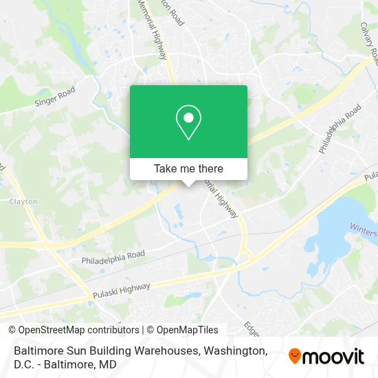 Baltimore Sun Building Warehouses map