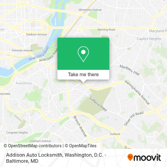 Addison Auto Locksmith map