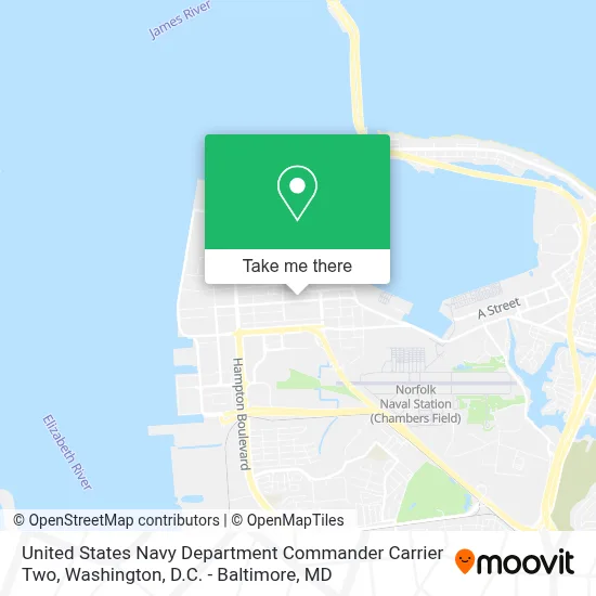 United States Navy Department Commander Carrier Two map