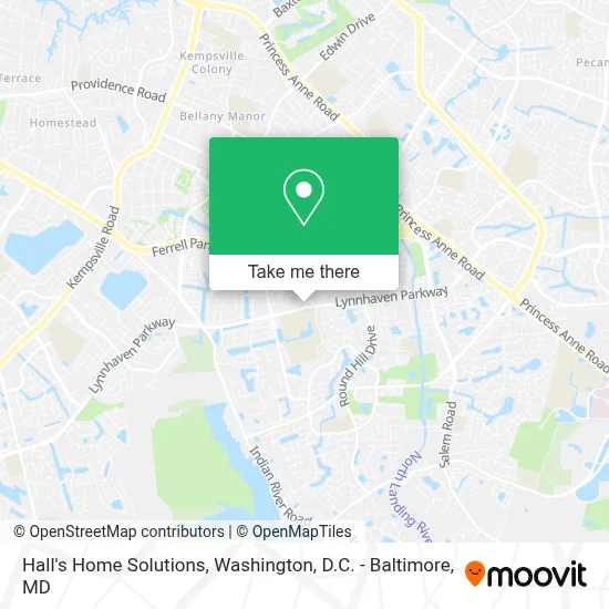 Hall's Home Solutions map