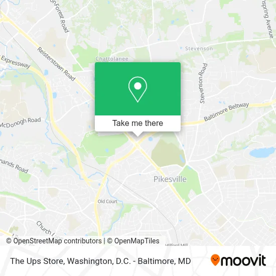 The Ups Store map