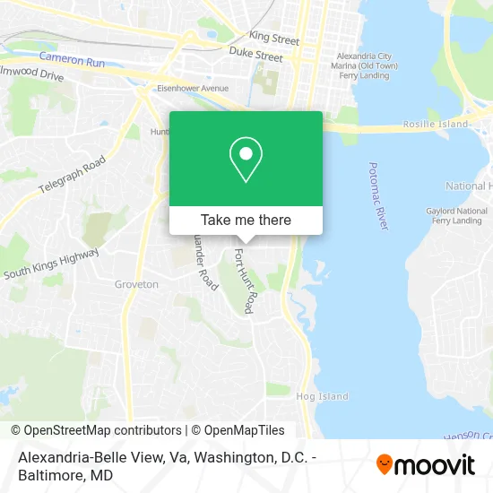 Alexandria-Belle View, Va map