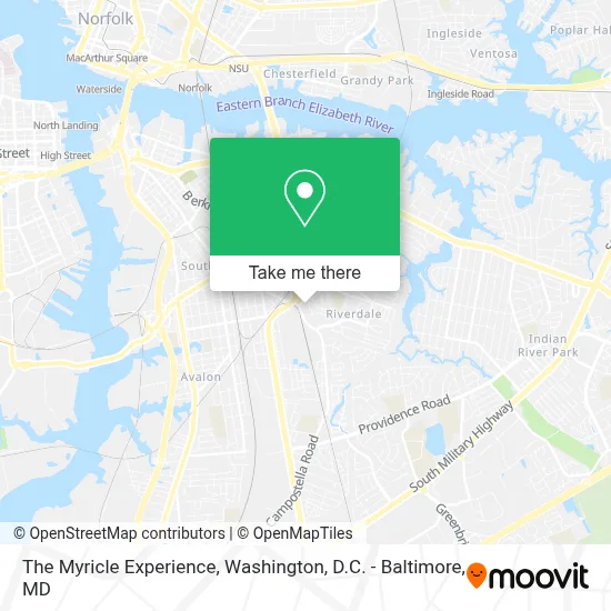 The Myricle Experience map