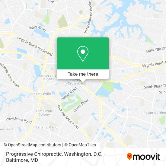 Progressive Chiropractic map