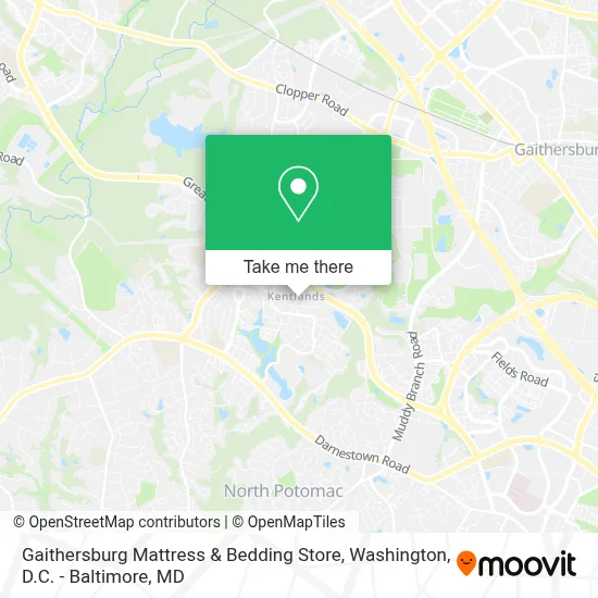 Gaithersburg Mattress & Bedding Store map