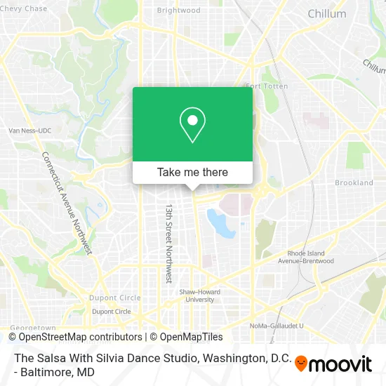 The Salsa With Silvia Dance Studio map