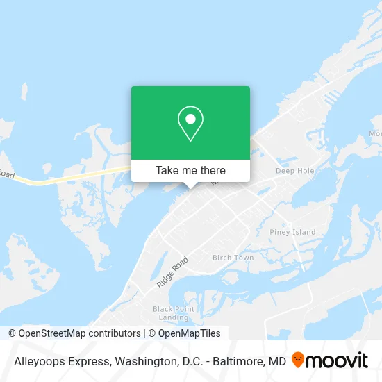Alleyoops Express map