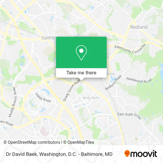 Dr David Baek map