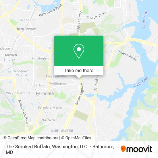 The Smoked Buffalo map