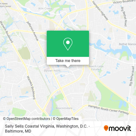 Sally Sells Coastal Virginia map