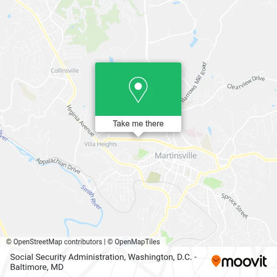 Social Security Administration map