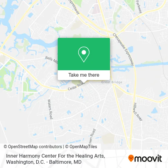Inner Harmony Center For the Healing Arts map